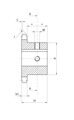 Звездочка специального стандарта со ступицей для цепи: 10B-1, 5/8" x 3/8", Z=11 10SA611 Sati