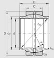 Подшипник GEEM30 ES-2RS ISB