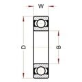 Высокотемпературный подшипник 6301 BHTS ZZ 280° BECO