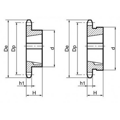 Звездочка под втулку тапербуш для цепи: 10B-1, Z=19, 5/8" x 3/8" TS10019 (PHS 10B-1 TB 19) Sati